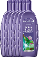 Andrelon Shampoo Kokos Boost Voordeelverpakking 6x300ml