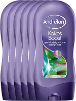 Andrelon Conditioner Kokos Boost Voordeelverpakking 6x300ml