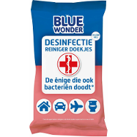 Blue Wonder Desinfectie Reiniger Doekjes   80 Stuks