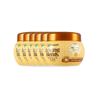 Garnier Loving Blends Honinggoud Masker Voor Beschadigd Of Breekbaar Haar Voordeelverpakking 6x300ml