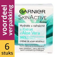 Garnier Skinactive Moisturizing Dagcreme Fresh Aloe Vera Voordeelverpakking 6x50ml