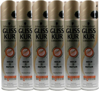 Gliss Kur Styling Hairspray Hold  Repair Voordeelverpakking 6x250ml