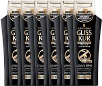 Gliss Kur Shampoo Ultimate Repair Sterk Beschadigd Droog Haar Voordeelverpakking 6x250ml