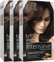 Guhl Haarverf Intensieve Creme Kleuring 52 Licht Goudbruin Voordeelverpakking 3xper St