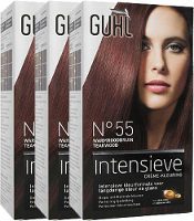 Guhl Haarverf Intensieve Creme Kleuring 55 Warmroodbruin Voordeelverpakking 3xper St