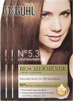 Guhl Protecture Haarverf Beschermende Creme Kleuring 5.3 Lichtgoud Bruin Voordeelverpakking 3xper St