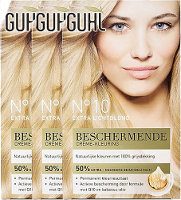 Guhl Protecture Haarverf Beschermende Creme Kleuring 10 Extra Licht Blond Voordeelverpakking 3xper St