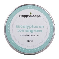 Happy Soaps Natuurlijke Deodorant   Eucalyptus En Lemongrass 50ml
