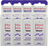 Johnson And Johnson Flosdraad Dental Reach Tape Waxed Voordeelverpakking 4x100mtr