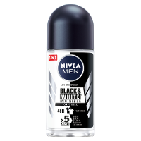 Nivea Men Invisible Black & White Deodoran Roller   50 Ml