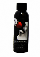 Shots Earthly Body Strawberry Edible Massage Oil