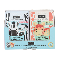 Disp Sence Face Sheet Mask Animal Zebra/giraffe