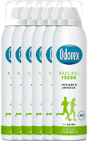 Odorex Natural Fresh Deodorant Spray Voordeelverpakking 6x150ml