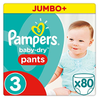 Pampers Broekjes Baby Dry Pants Maat 3 Midi 6 11kg Jumbo Pluspack 80 Luiers
