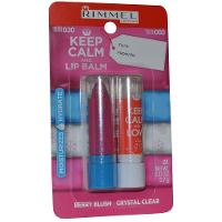 Rimmel Keep Calm And Lip Balm 030060 Berry Blush And Crystal Clear 2stuks