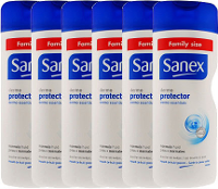 Sanex Douchegel Dermo Protector Voordeelverpakking 6x650ml