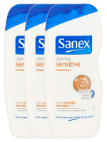 Sanex Douchegel Dermo Sensitive Voordeelverpakking 3x250ml