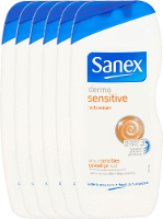 Sanex Douchegel Dermo Sensitive Voordeelverpakking 6x250ml