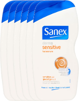 Sanex Douchegel Dermo Sensitive Voordeelverpakking 6x500ml