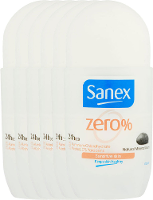Sanex Deodorant Deoroller Zero Sensitive Voordeelverpakking 6x50ml