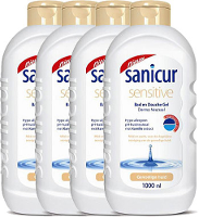 Sanicur Bad And Douche Gel Sensitive Voordeelverpakking 4x1000ml