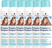 Schwarzkopf Droogshampoo Spray Cotton Fresh Voordeelverpakking 6x150ml