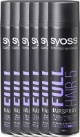 Syoss Hairspray Full Hair 5 Voordeelverpakking 6x400ml