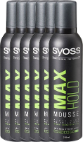 Syoss Mousse Max Hold Voordeelverpakking 6x250ml