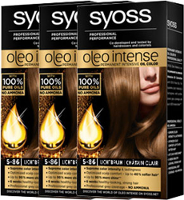 Syoss Oleo Intense Haarverf 5 86 Lichtbruin   Voordeelverpakking   3 Stuks