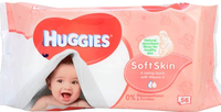 Huggies Babydoekjes   Soft Skin 56 Stuks