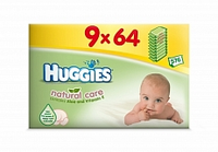 Huggies Billendoekjes Babydoekjes Natural Care Pack 9x64