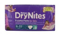 Huggies Drynites Pyama Pants Absorberende Broekjes   Girl   8/15 Jaar 9 Stuks