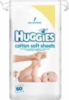 Huggies Wipes Cotton Soft 60 Stuks