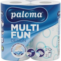 Paloma 2 Laags Keukenpapier   Multi Fun 2 Rollen