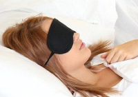 Premium Slaapmasker Zwart   100% Zijde
