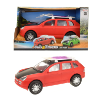 Toi Toys Speelgoed Auto Met Surfboard   Rood
