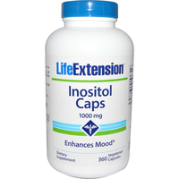 Inositol Caps 1.000 Mg (360 Veggie Capsules)   Life Extension