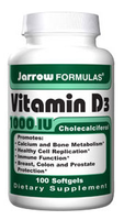 Jarrow Formulas Vitamine D3 1.000 Iu   100 Caps