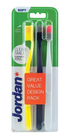 Jordan Tandenborstel Clean Smile Soft 3 Pack Voordeelverpakking 12x3stuk