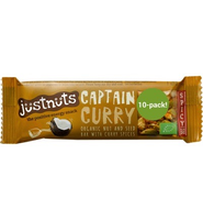 Justnuts Spicy Bar: Captain Curry 10 Pack (repenactie) (10x 30gr)