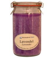 Kerzenfarm Geurkaars Weckglas Lavendel (1st)