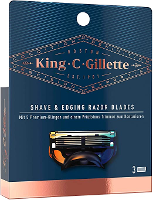 King C. Gillette Scheermesjes   3 Stuks