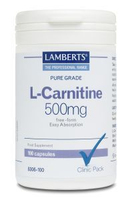 Lamberts Cp L Carnitine 500mg 100vc