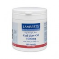 Lamberts Levertraan (cod Liver Oil) 1000 Mg (180ca)
