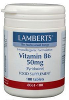 Lamberts Vitamine B6 50 Mg (pyridoxine) (100tb)