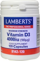 Lamberts Vitamine D3 4000ie 100 Mcg 120cap