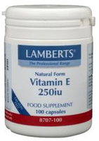 Lamberts Vitamine E 250ie Nat 8707 Capsules