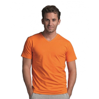 Casual Oranje Heren V Hals Shirt
