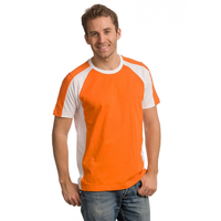 Oranje Gekleurd Heren T Shirt