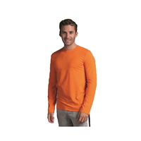 Stretch Shirt Heren Oranje Kleur